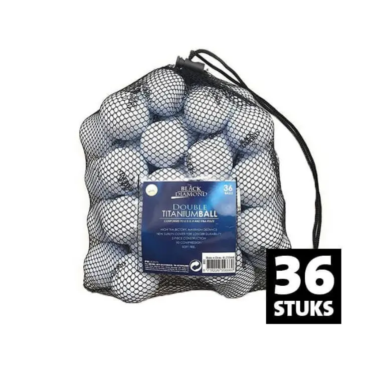 black diamond - goedkope golfballen
