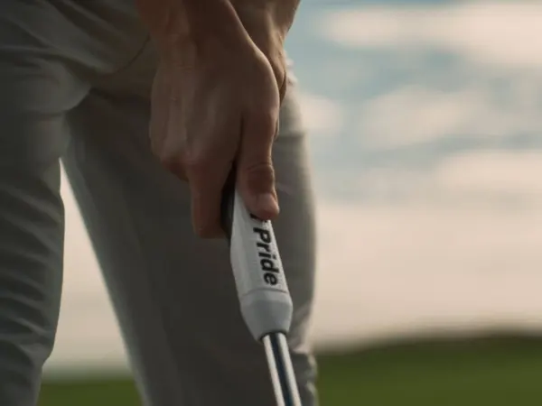 golfer with golf pride reverse taper golf grip