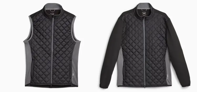 puma frost quilted vest and jacket